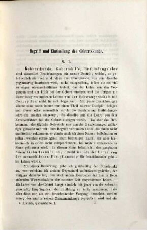 Die Geburtskunde : mit Einschluss der Lehre von den übrigen Fortpflanzungsvorgängen im weiblichen Organismus, 1,[1]. Physiologie und Diätetik