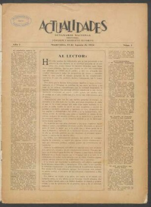 1924,1,1: año 1, núm. 1 (13 de agosto de 1924)