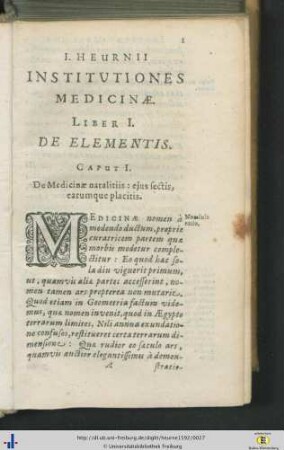 Institutiones medicinae.