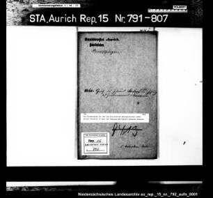 Die Genehmigung für den zum Christentum übergetretenen Juden Gerson Stockvis in Leer zur Führung des Namens Johannes Neumann