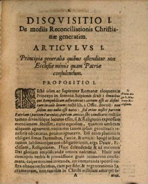 Sapientia Pacifica Filiorum Dei, Politicorvm Vanitati Opposita : Triplici explicata Disquisitione ...