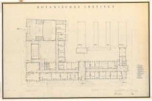 Botanisches Institut der Universität Köln: Botansiches Institut: Grundriss 1:100