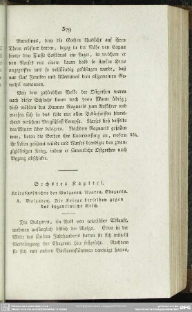 Sechstes Kapitel. Kriegsgeschichte der Bulgaren, Avaren, Chazaren