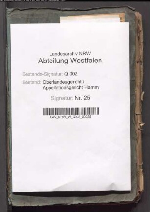 Einrichtung und Dienstführung beim Kreisgericht Bochum