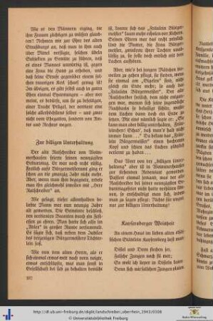 Zur billigen Unterhaltung.