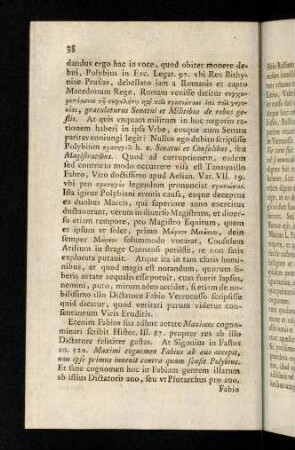 38-43, Etenim Fabios sua adhuc aetate Maximos ...