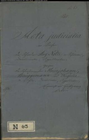 Nolte, August, Schneider in Schötmar gegen Schneider Meierjohann in Salzuflen, Schneider Brüggemann in Salzuflen, Schneider Wegeler in Salzuflen - Eigenmacht und Zunftzwang