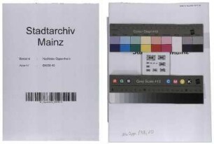 Drucksachen: Feiern, Festschriften 25 Jahre Mainzer Liedertafel und Damen-Gesangverein, 50 Jahre Mainzer Liedertafel