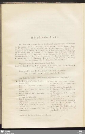 Mitgliederliste