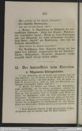 XI. Der Unteroffizier beim Exerciren