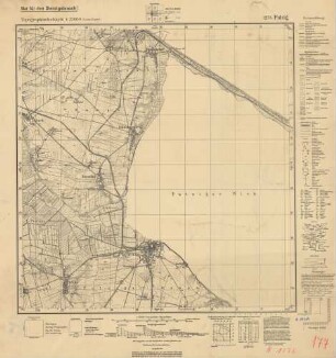 1276 (alte Nr.: 177) Putzig, Topographische Karte 1:25000 (4-cm - Karte)