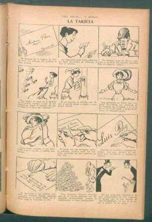 La tarjeta - [Cómic] : Vida social ... y anexos