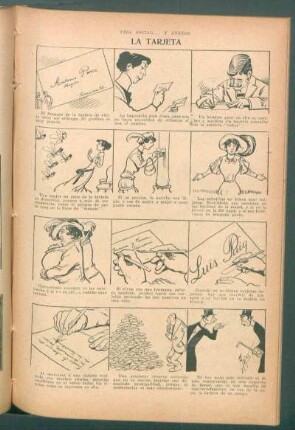 La tarjeta - [Cómic] : Vida social ... y anexos