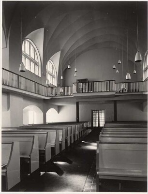 Johannesstift Berlin-Spandau Umbau Stiftskirche: Orgelempore nach dem Umbau