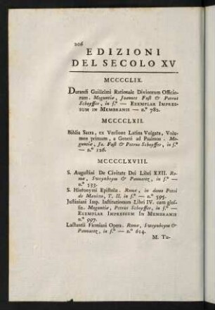 206-287, Dall'anno MCCCCLIX fino al MD