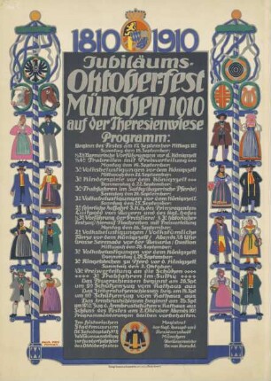Jubiläums-Oktoberfest München 1910