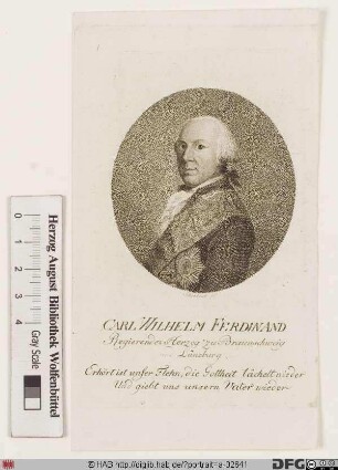 Bildnis Carl Wilhelm Ferdinand, Herzog von Braunschweig-Lüneburg (reg. 1780-1806)