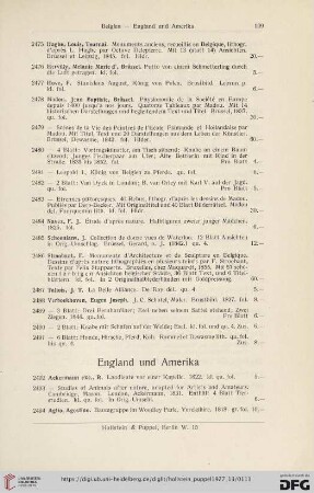 England und Amerika (Nr. 2492 - 2557)