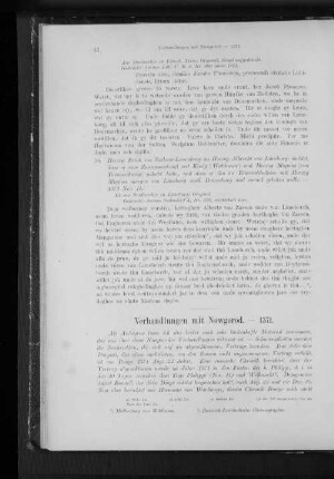 Verhandlungen mit Nowgorod. - 1371.
