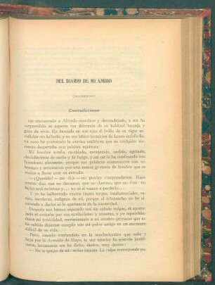 Del diario de mi amigo : (Fragmentos)
