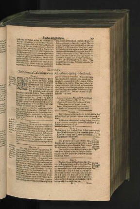 SECTIO IV. Testimoniâ Calvinianorum de Luthero ejusque doctrinâ.