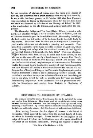 Edinburgh to Aberdeen by Steamer