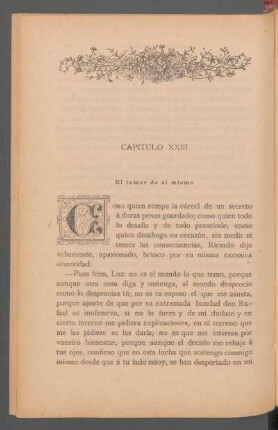 Capítulo XXIII - El temor de sí mismo