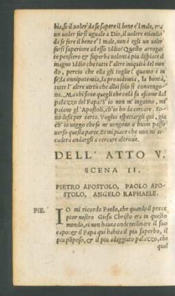 Dell' Atto V. Scena II.