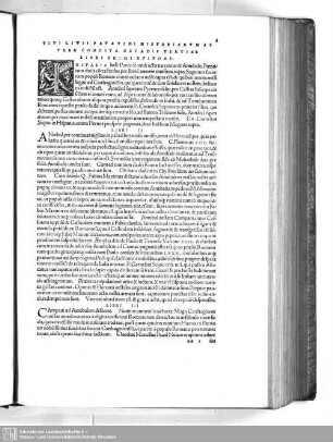 Decadis Tertiae Libri Primi Epitome