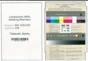 Entnazifizierung Martha Theberath , geb. 13.06.1900 (Justizangestellte)