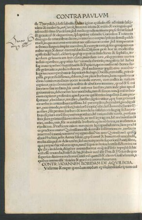 Contra Ioannem Boridam De Aquilegia.