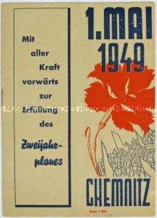 Programmheft zum 1. Mai 1949 in Chemnitz