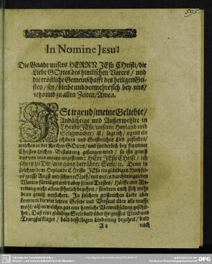 Leichenpredigt : [Einleitung]. Eingang. Abhandelung
