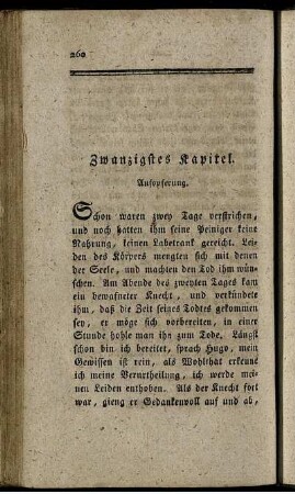 Zwanzigstes Kapitel. Aufopferung.