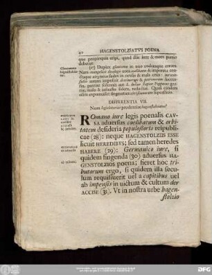 Differentia VII. Num legislatoriae prudentiae hagenstolziatus?
