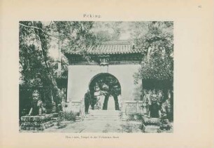 Peking. Tien-i-mên, Tempel in der Verbotenen Stadt