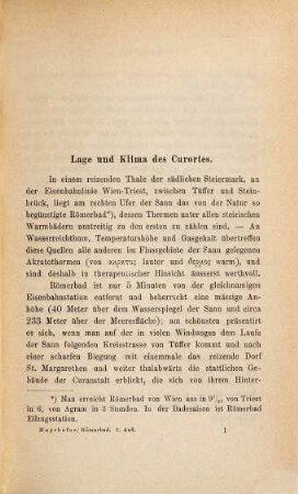 Curort Römerbad : das steirische Gastein