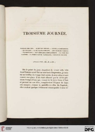 Troisième journée