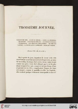 Troisième journée
