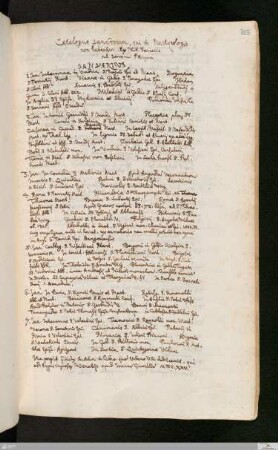 Philippus Ferrarius: Catalogus generalis sanctorum, Auszüge