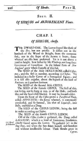 Sect. II. Of Shrubs and Arborescent Plants