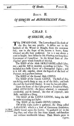 Sect. II. Of Shrubs and Arborescent Plants