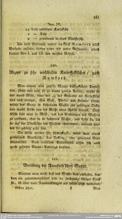 121. Bereitung der Rumford'schen Suppe