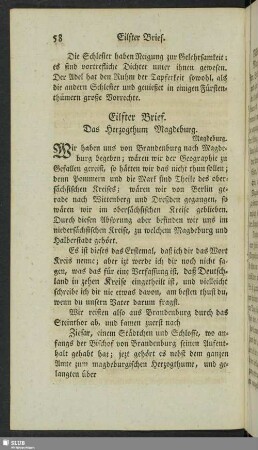 [Eilfter Brief - Zwanzigster Brief]