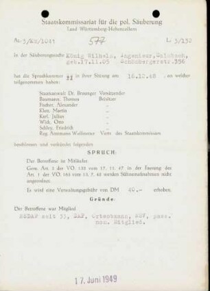 König, Wilhelm