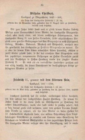 Wilhelm Christoph, Landgraf zu Bingenheim, 1643 - 1681
