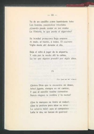 IX (Lo que en mi evoca)