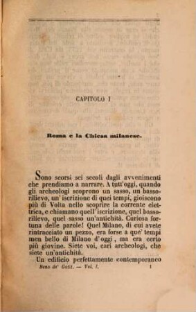 Beno de'Gozzadini, podestà di Milano : Storia del XIII. secolo. [Beno De'Gozzadini]. 1
