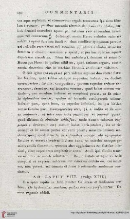 Ad Caput VIII