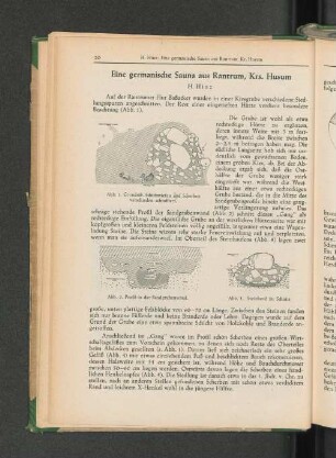 Eine germanische Sauna aus Rantrum, Krs. Husum